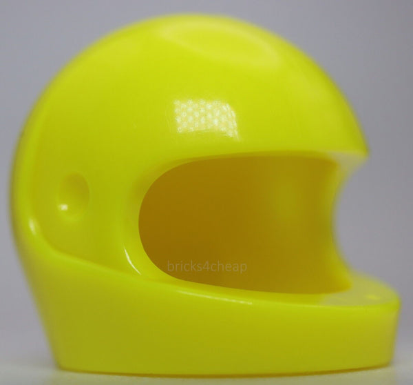 Lego Neon Yellow Minifig Headgear Helmet Motorcycle Space Standard