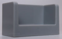 Lego 15x Light Bluish Gray Panel 1 x 2 x 1 with Rounded Corners and 2 Sides