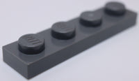 Lego 20x Dark Bluish Gray 1 x 4 Plate