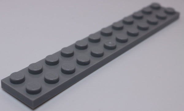 Lego 5x Light Bluish Gray 2 x 12 Plate