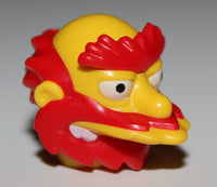 Lego Yellow Head Modified Simpsons Groundskeeper Willie with Red Beard