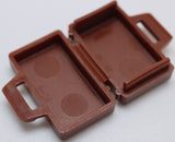 Lego 3x Reddish Brown Opening Briefcase Suitcase Minifig Utensil