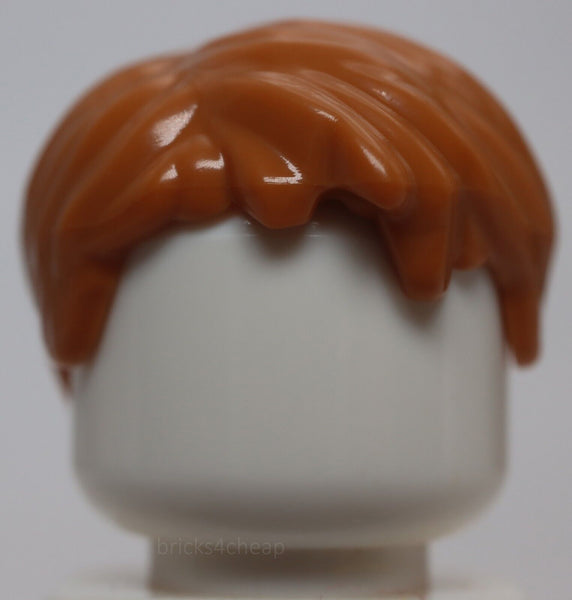Lego 2x Medium Nougat Minifig Hair Short Tousled with Side Part
