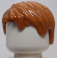 Lego 2x Medium Nougat Minifig Hair Short Tousled with Side Part