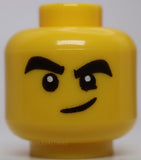 Lego Yellow Head Dual Sided Gold Trim Sunglasses with Reflections  Open Mouth