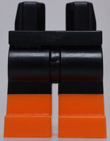 Lego Black Hips and Legs with Orange Boots