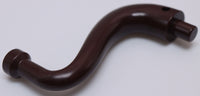 Lego 10x Dark Brown Elephant Tail Trunk with Bar End Long Straight Tip