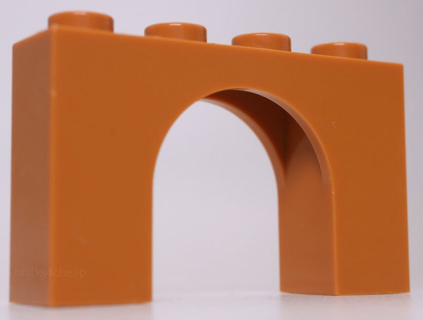 Lego 10x Medium Nougat Arch 1 x 4 x 2
