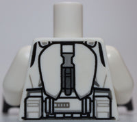 Lego White Armor Clone Captain Vaughn with Blue 501st Legion Markings Detailed