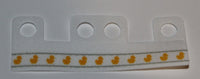 Lego White Minifig Skirt Cloth with 4 Holes Length 10mm Gray Stripes Ducks