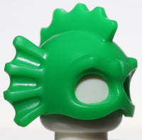Lego Minifig Headgear Head Cover Swamp Creature Eye Holes Fins Spikes