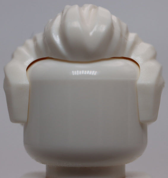 Lego White Minifig Hair Short Swept Back with Sideburns and Widow's Peak