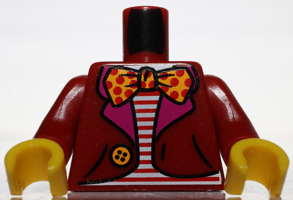 Lego Dark Red Jacket Coat Blazer Big Bow Tie Clown button
