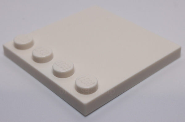 Lego 5x White Tile Modified 4 x 4 with Studs on Edge