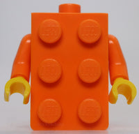 Lego Orange Minifig Costume Torso 2 x 3 Brick