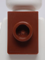 Lego 4x Reddish Brown Minifig Neck Bracket with Back Stud Thick Back Wall