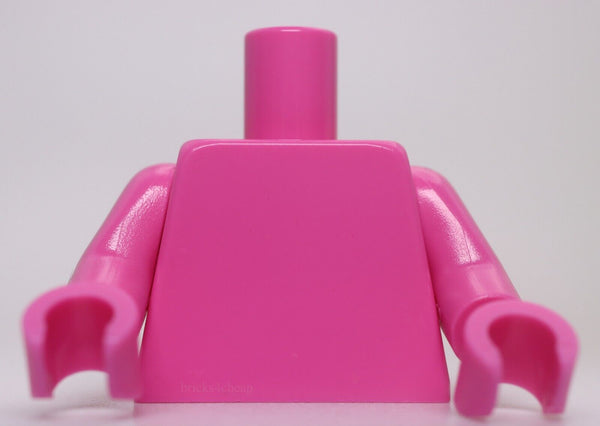 Lego Dark Pink Minifig Monochrome Torso Plain Arms Hands