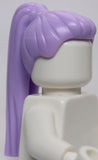 Lego Lavender Minifig Hair Female Ponytail Long Straight with Holder