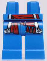 Lego Blue Hips and Legs with a Red and Silver Sash