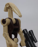 Lego Star Wars Battle Droid Minifig Dark Brown Torso Pearl Dark Gray Blaster