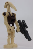 Lego Star Wars Battle Droid Minifig Dark Brown Torso Pearl Dark Gray Blaster