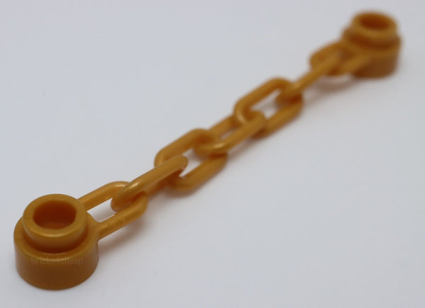 Lego 10x Pearl Gold Chain 5 Links