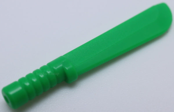 Lego 4x Bright Green Minifig Weapon Machete