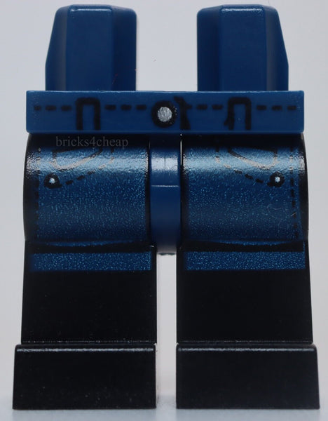 Lego Dark Blue Hips and Black Legs with Belt Pockets Dark Blue Pattern Denim