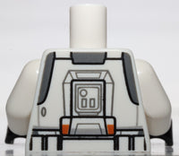 Lego Star Wars White Torso Armor Republic Trooper Orange Stripe