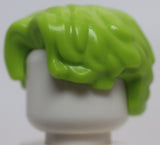 Lego Lime Minifigure Hair Short Wavy Parted on Right