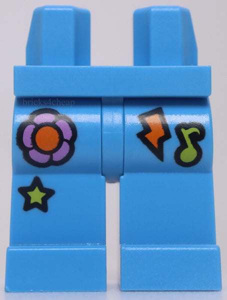 Lego Medium Blue Street Musician Hips and Legs Flowers Bolt Music  Music Note