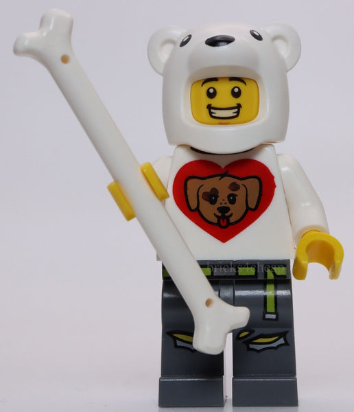 Lego Dog Fan Minifig with Bone