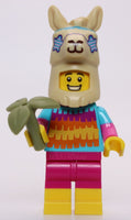 Lego Minifig Pinata Costume Guy Llama Mask with Bamboo Plant