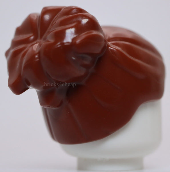 Lego Reddish Brown Minifig Hair Female with Large High Bun