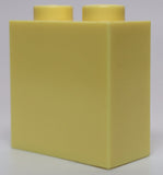 Lego 10x Bright Light Yellow Brick Modified 1 x 2 x 1 2/3 with Studs on Side