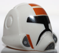 Lego Star Wars Minifig Headgear Helmet SW Republic Trooper with Orange Pattern