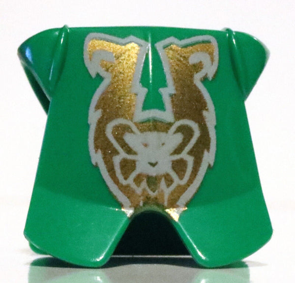 Lego Castle Green Rascus Body Armor with Gold Monkey Pattern