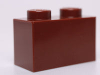 Lego 16x Reddish Brown 1 x 2 Brick
