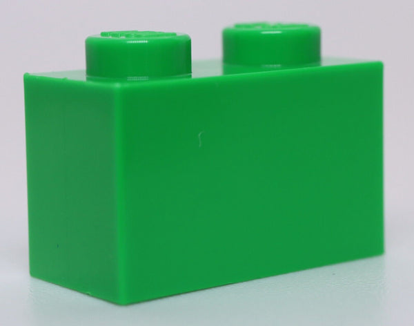 Lego 24x Bright Green 1 x 2 Brick