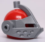 Lego Castle Red Standard Helmet with Flat Silver Pointed Visor