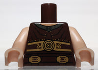 Lego Dark Brown Torso Armor Ribbed with Disks Buckles Dastan