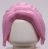 Lego Bright Pink Minifig Hair Female Ponytail Long with Side Bangs