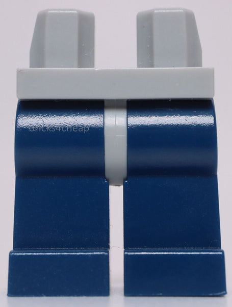 Lego Dark Blue Minifig Legs with Light Bluish Gray Hips