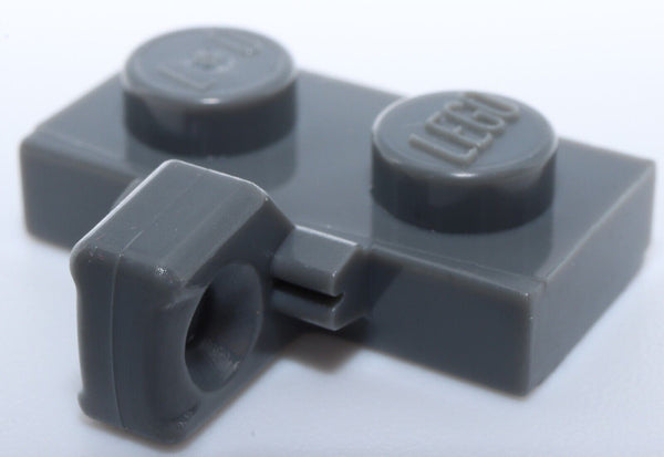 Lego 20x Dark Bluish Gray Hinge Plate 1 x 2 Locking with 1 Finger on Side