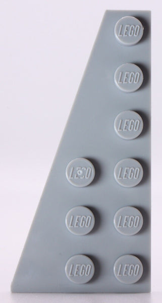 Lego 5x Light Bluish Gray Wedge Plate 6 x 3 Left