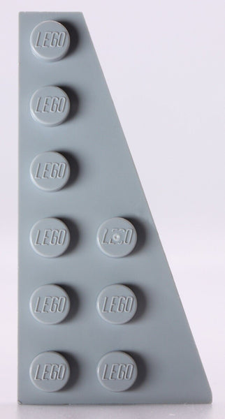 Lego 5x Light Bluish Gray Wedge Plate 6 x 3 Right