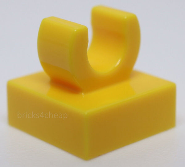 Lego 20x Yellow Tile Modified 1 x 1 with Open O Clip