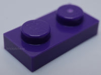 Lego 16x Dark Purple 1 x 2 Plate