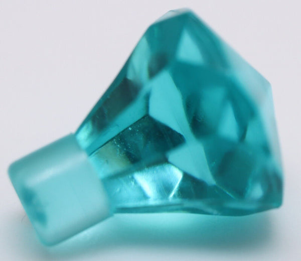 Lego 5x Light Blue Diamond 1 x 1 Jewel 24 Facet Rock