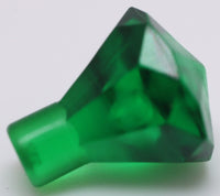 Lego 10x Green Diamond 1 x 1 Jewel 24 Facet Rock